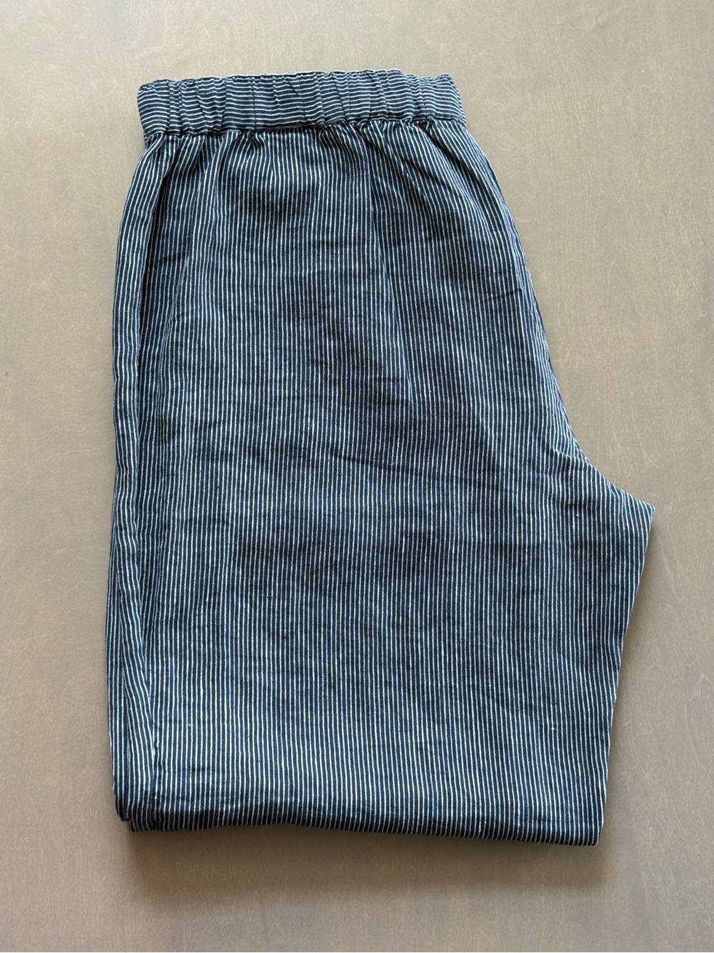 Coldwater Creek Women’s Blue Linen Pants